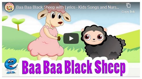 เนื้อเพลง Baa Baa Black Sheep