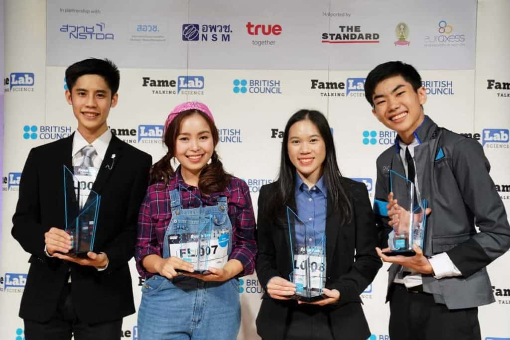 ข่าวการศึกษา ผู้ชนะเลิศ FameLab Thailand Competition 2019