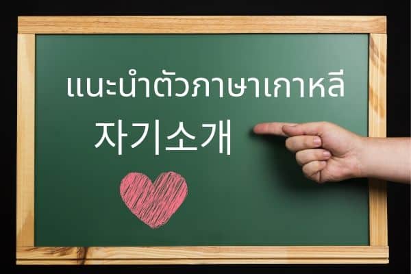 แนะนำตัวภาษาเกาหลี พูดแนะนำตัว เรียนภาษาเกาหลีด้วยตัวเอง
