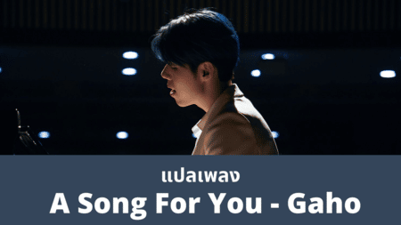 แปลเพลง A Song For You - Gaho
