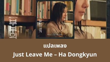 แปลเพลง Just Leave Me - Ha Dongkyun
