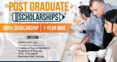 Post Graduate Scholarship - ทุนวิทยาลัยนานาชาติราฟเฟิลส์