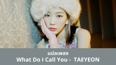 แปลเพลง What Do I Call You - Taeyeon