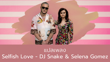 แปลเพลง Selfish Love - DJ Snake