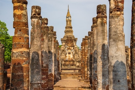 Sukhothai Historical Park - Scenery of Wat Mahathat 