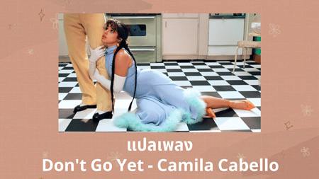 แปลเพลง Don't Go Yet - Camila Cabello