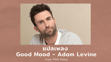 แปลเพลง Good Mood - Adam Levine เนื้อเพลง ความหมายเพลง