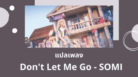 แปลเพลง Don't Let Me Go - SOMI