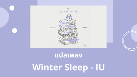 แปลเพลง Winter Sleep - IU