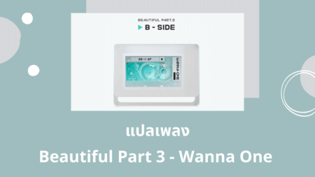 แปลเพลง Beautiful Part 3 - Wanna One