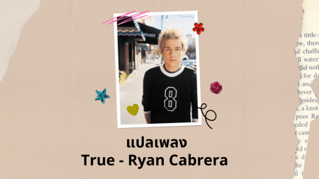 แปลเพลง True - Ryan Cabrera