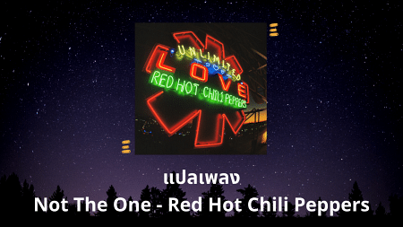 แปลเพลง Not The One - Red Hot Chili Peppers